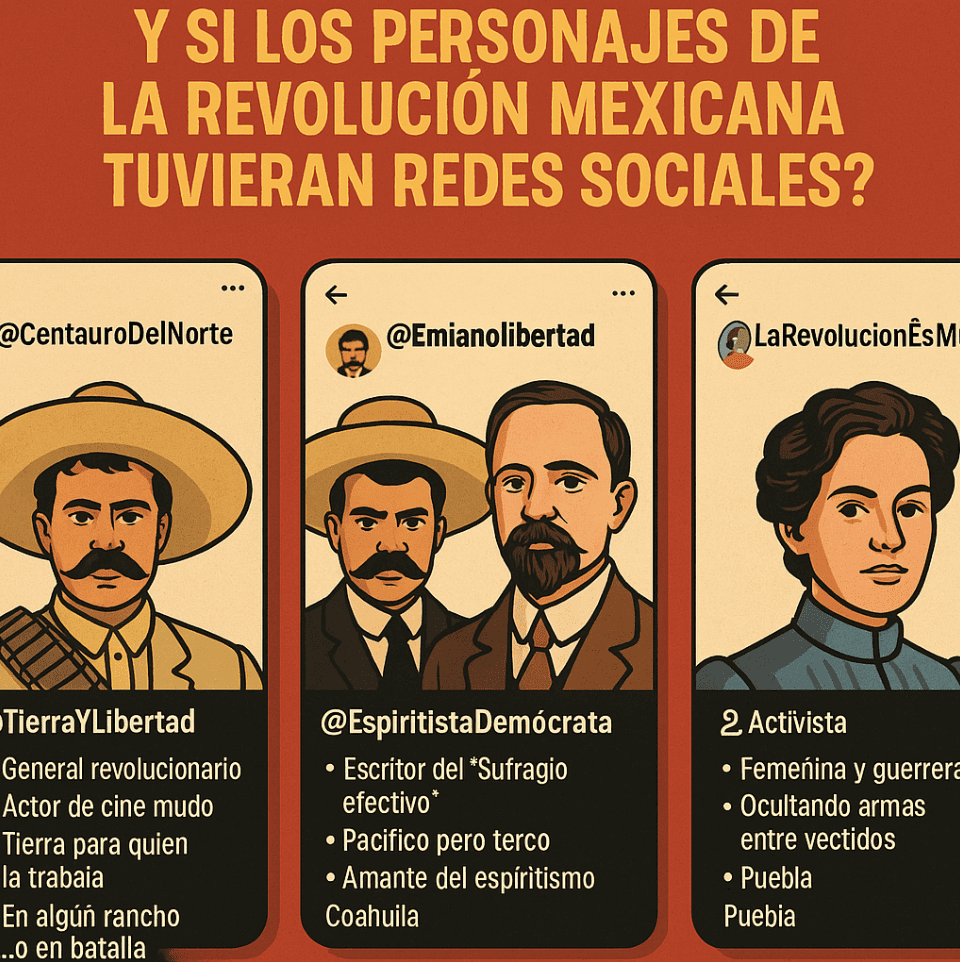 Y si los personajes de la Revolución Mexicana tuvieran redes sociales
