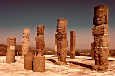 cultura tolteca tula atlantes
