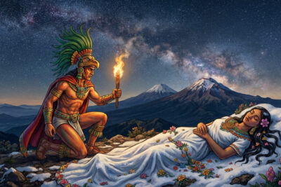 Popocatépetl e Iztaccíhuatl: La Leyenda de los Volcanes Enamorados